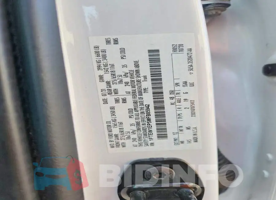 1FTEW1EP5MFB85942 Photo# 13