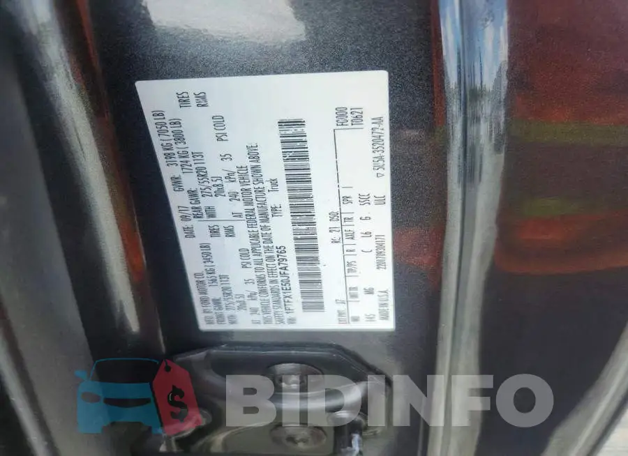 1FTFX1E50JFA79765 Photo# 12