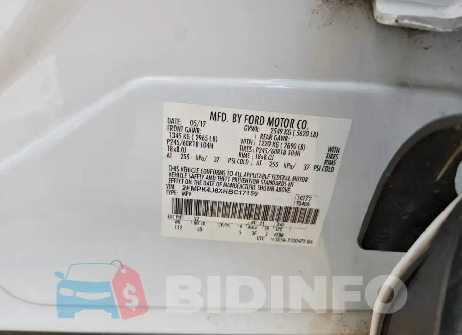2FMPK4J8XHBC17159 Photo# 12