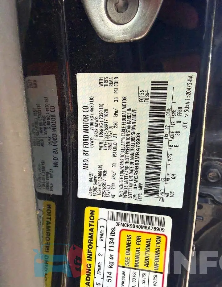 3FMCR9B60MRA76909 Photo# 10