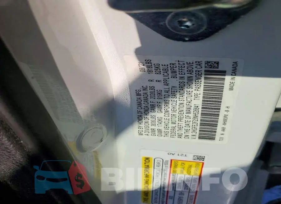 2HGFE2F25NH526841 Photo# 13
