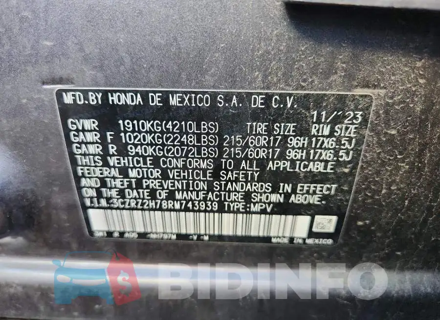 3CZRZ2H78RM743939 Photo# 13