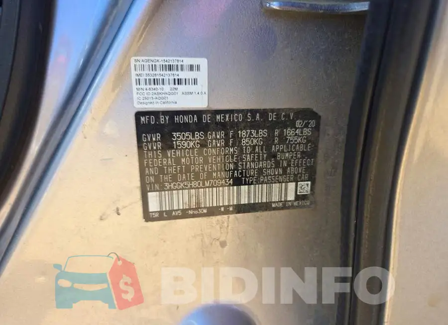 3HGGK5H80LM709434 Photo# 12