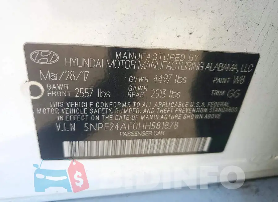 5NPE24AF0HH581878 Photo# 12
