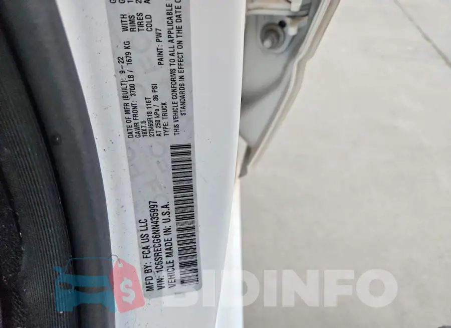 1C6SRECG6NN435997 Photo# 12