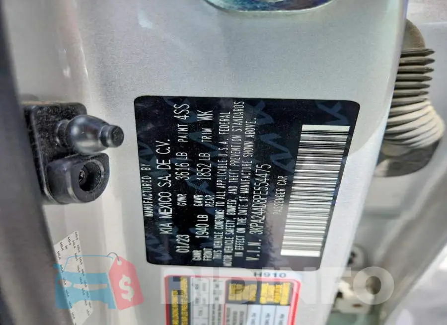 3KPA24AD8PE554475 Photo# 13