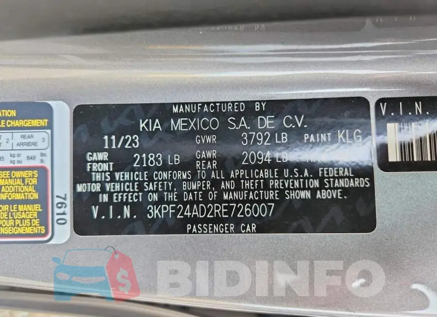 3KPF24AD2RE726007 Photo# 12