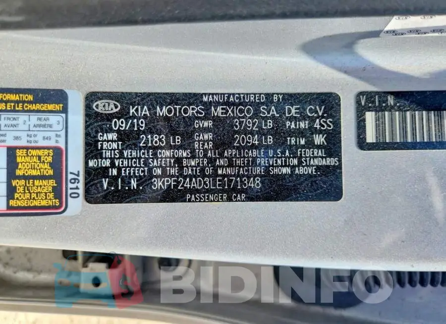 3KPF24AD3LE171348 Photo# 13