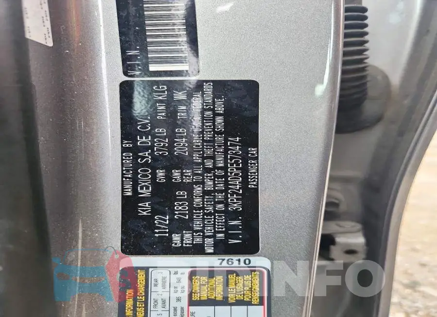 3KPF24AD5PE573474 Photo# 12