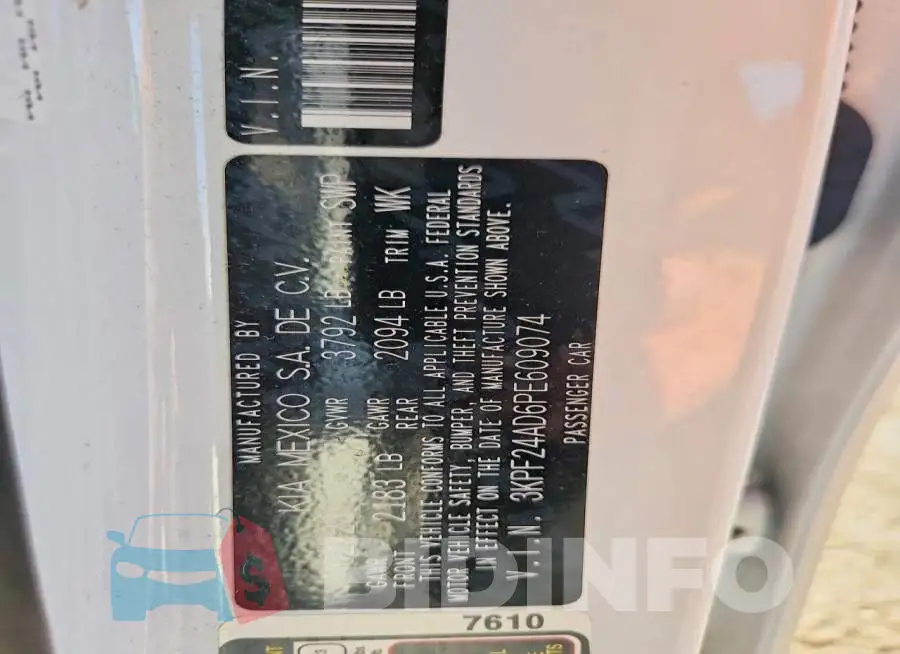 3KPF24AD6PE609074 Photo# 13