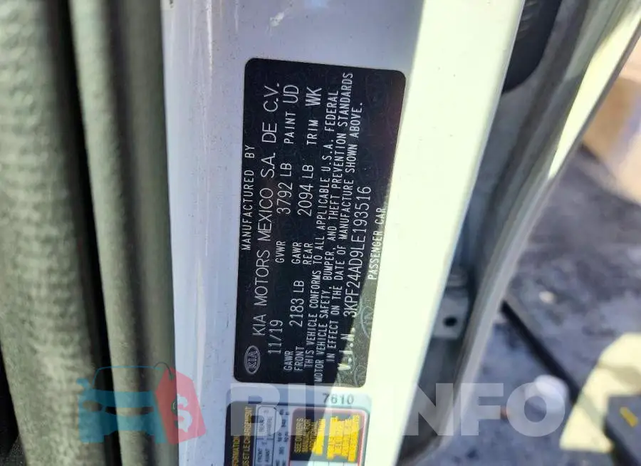 3KPF24AD9LE193516 Photo# 13