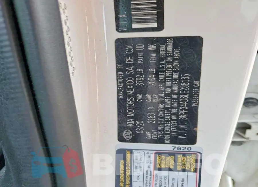 3KPF34AD8LE238135 Photo# 13
