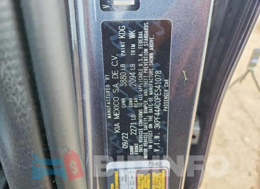 3KPF44AC0PE541078 Photo# 12