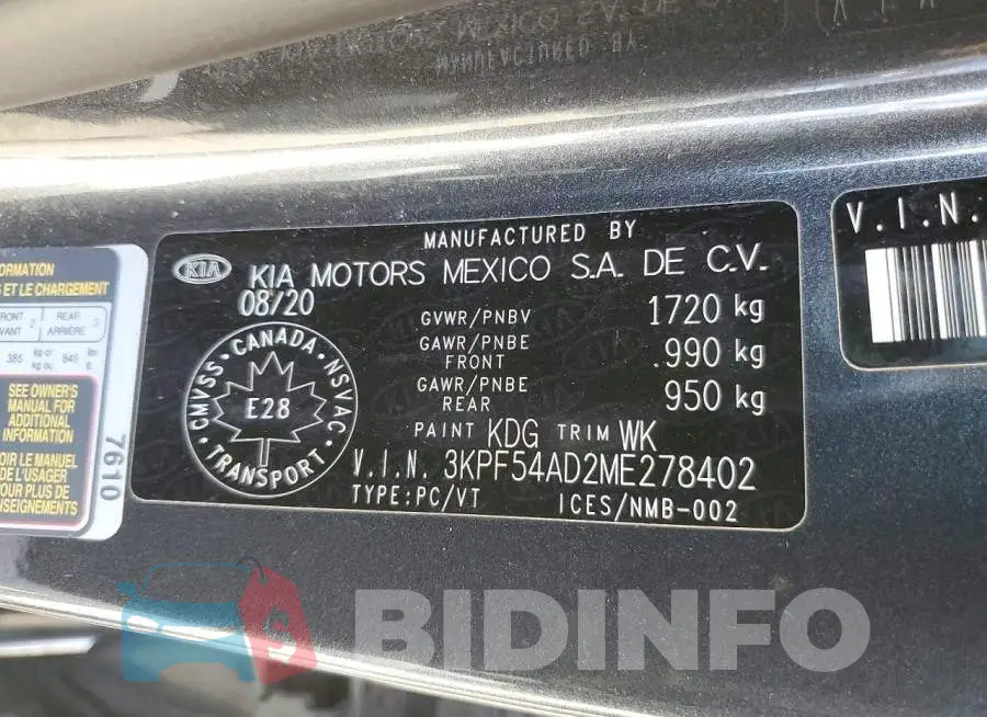 3KPF54AD2ME278402 Photo# 13