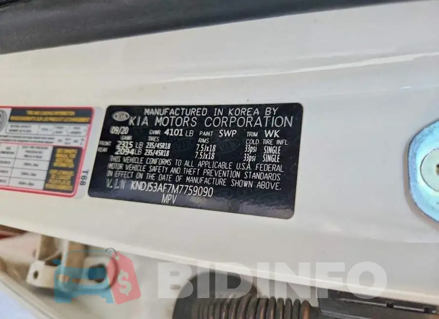 KNDJ53AF7M7759090 Photo# 12