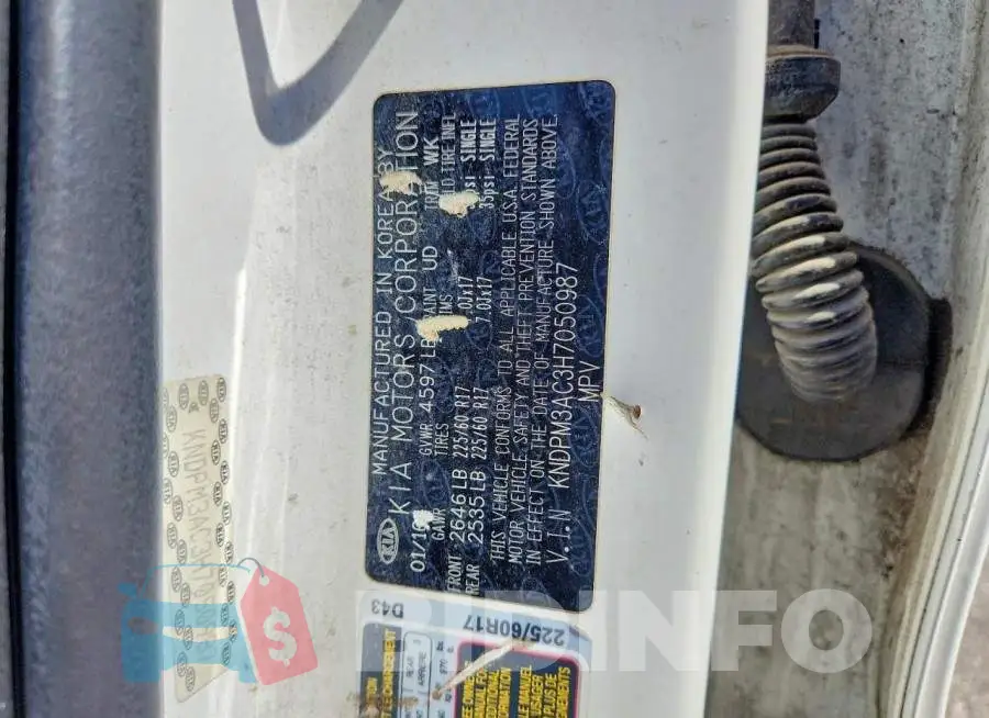 KNDPM3AC3H7050987 Photo# 13