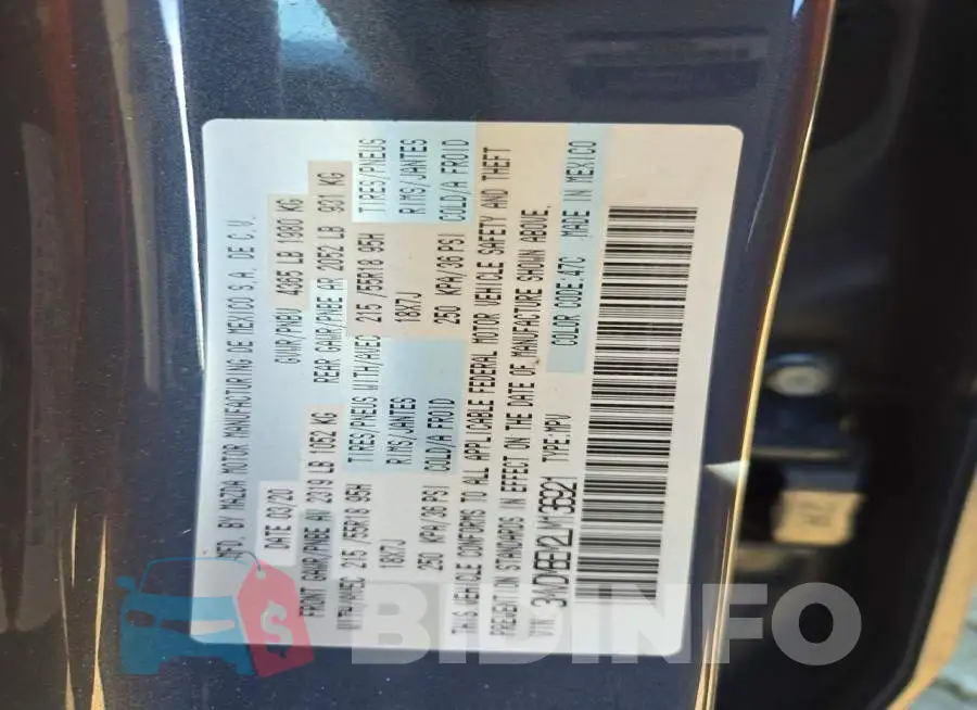 3MVDMBEM2LM136921 Photo# 13