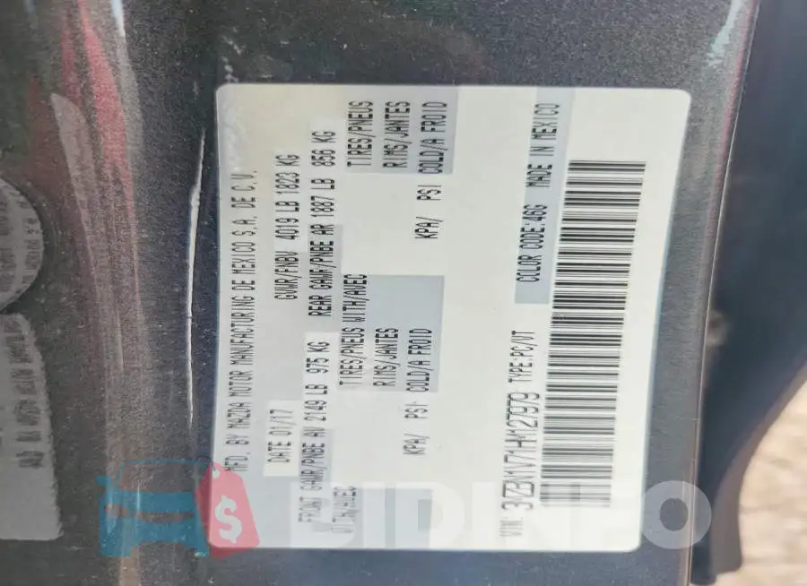 3MZBN1V71HM127979 Photo# 12