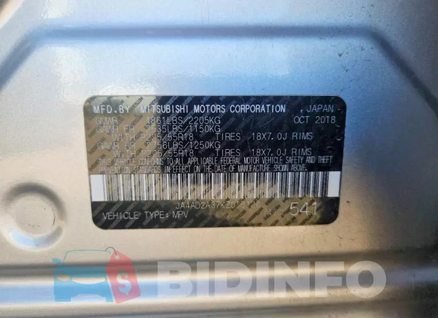 JA4AD2A37KZ018128 Photo# 13
