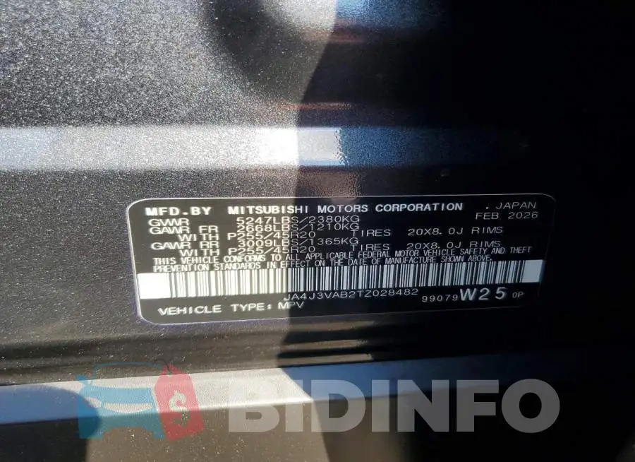 JA4J3VAB2TZ028482 Photo# 13