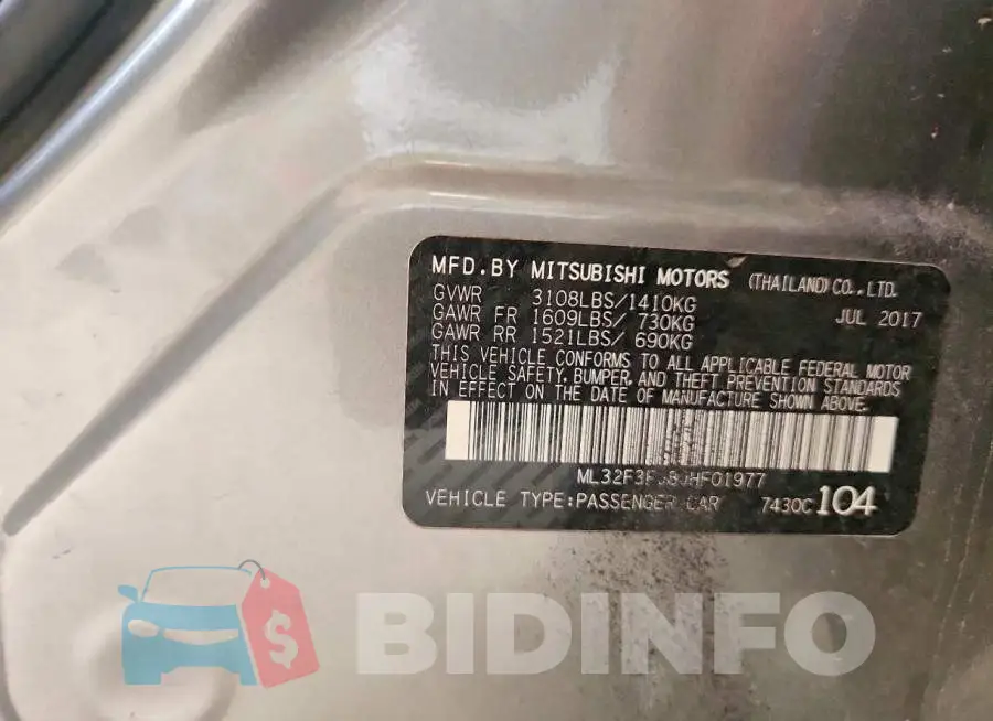 ML32F3FJ8JHF01977 Photo# 12