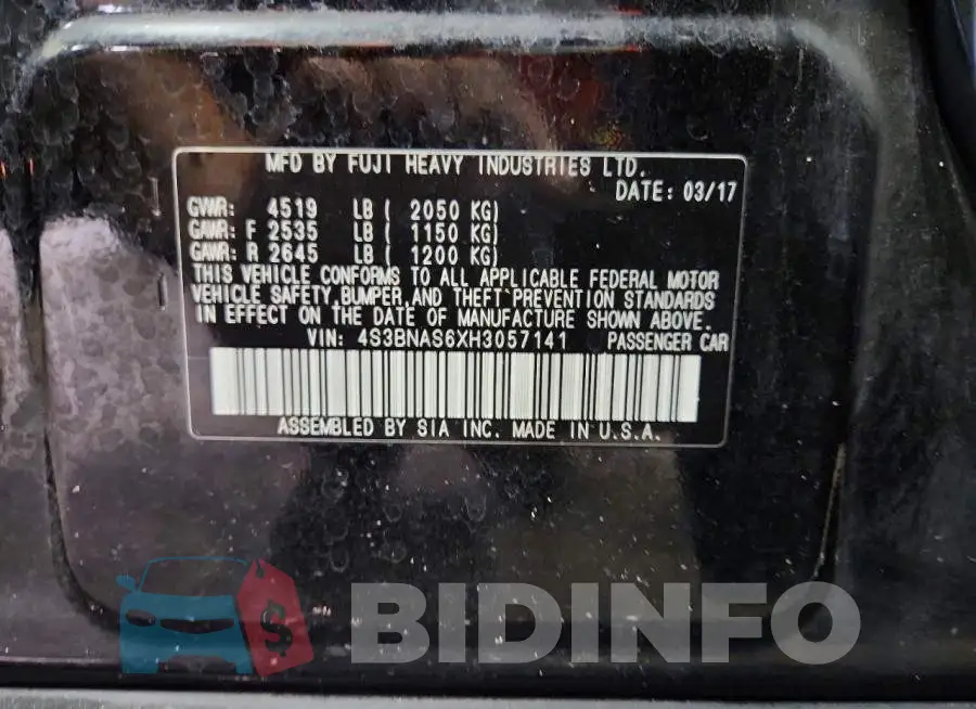 4S3BNAS6XH3057141 Photo# 12