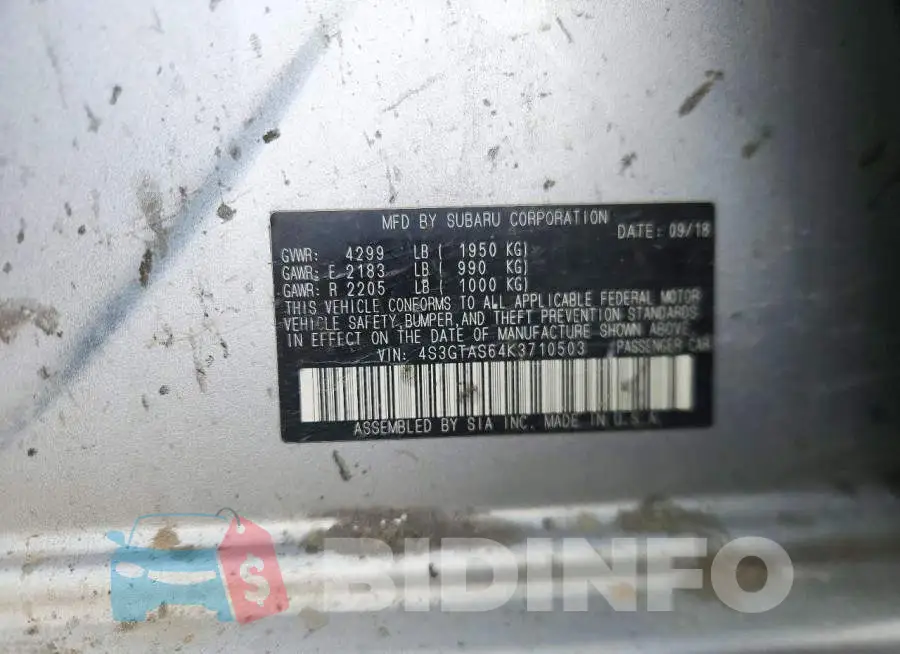 4S3GTAS64K3710503 Photo# 12