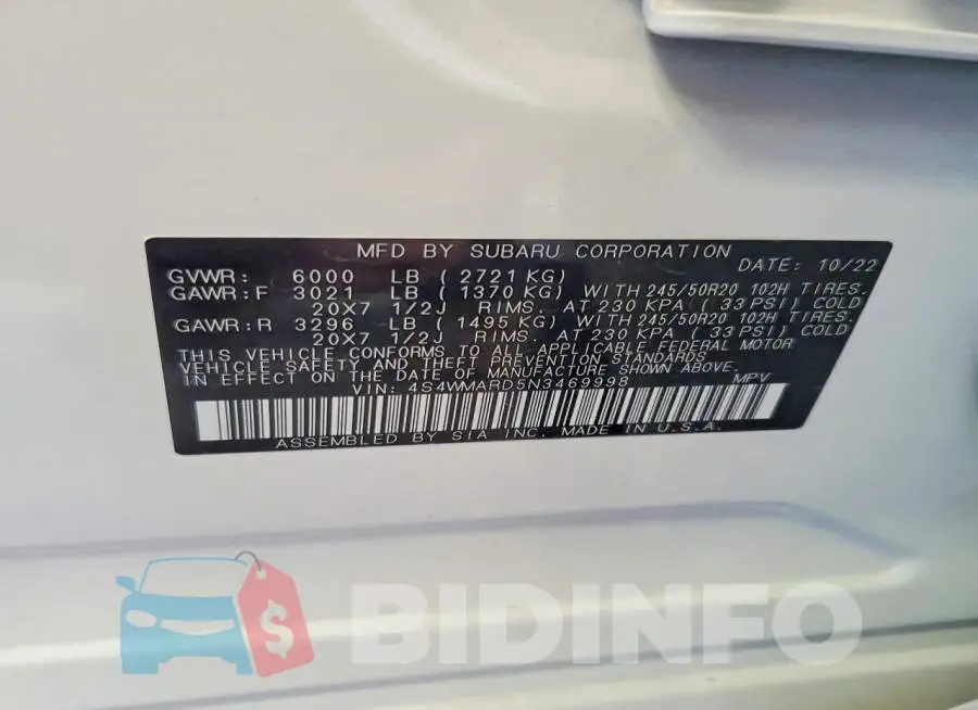 4S4WMARD5N3469998 Photo# 14