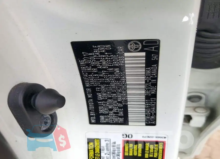 2T1BURHEXHC948411 Photo# 12