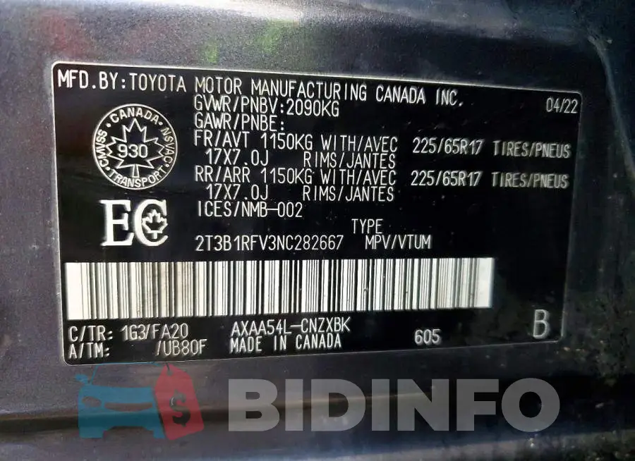 2T3B1RFV3NC282667 Photo# 13