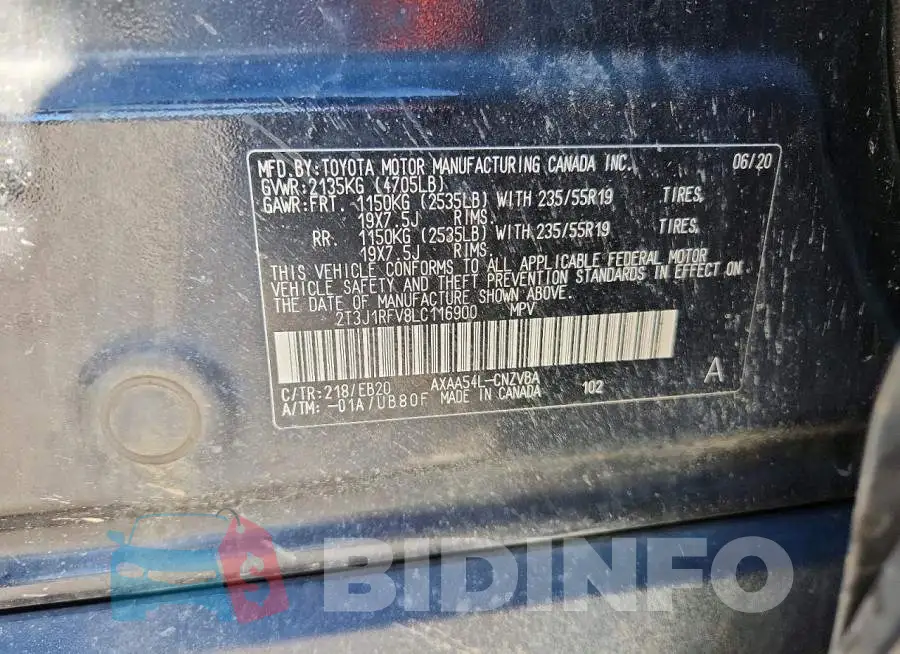 2T3J1RFV8LC116900 Photo# 14
