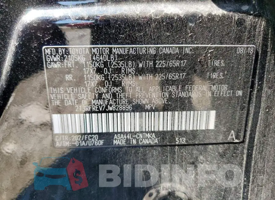 2T3RFREV7JW828896 Photo# 13