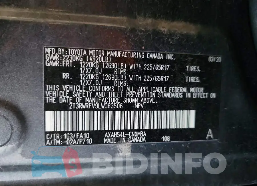 2T3RWRFV9LW083506 Photo# 13