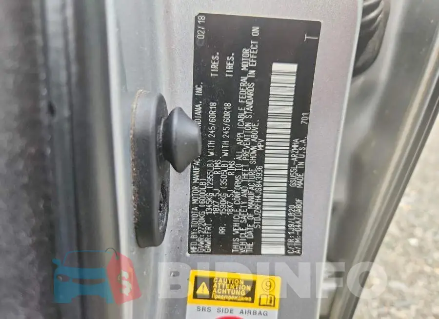 5TDJZRFH4JS843936 Photo# 13