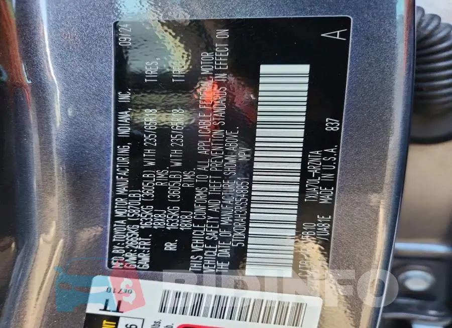 5TDKDRAH3RS548851 Photo# 13