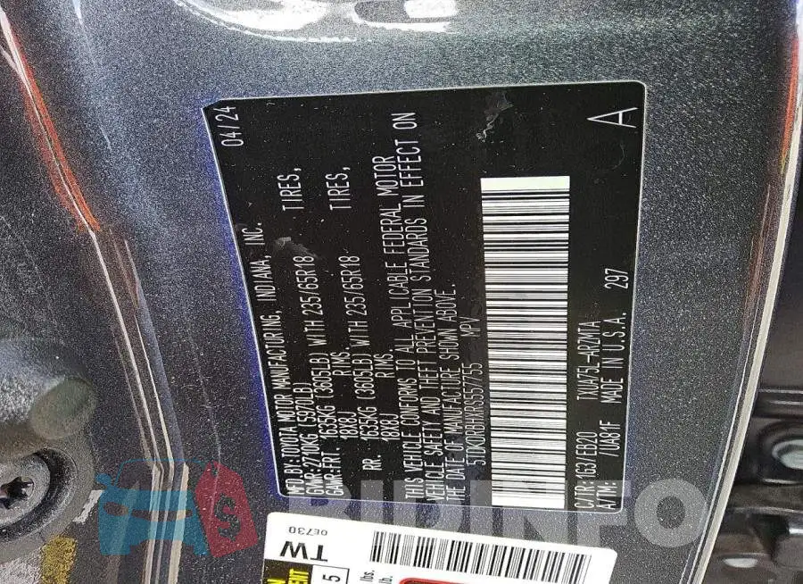 5TDKDRBHXRS557755 Photo# 14