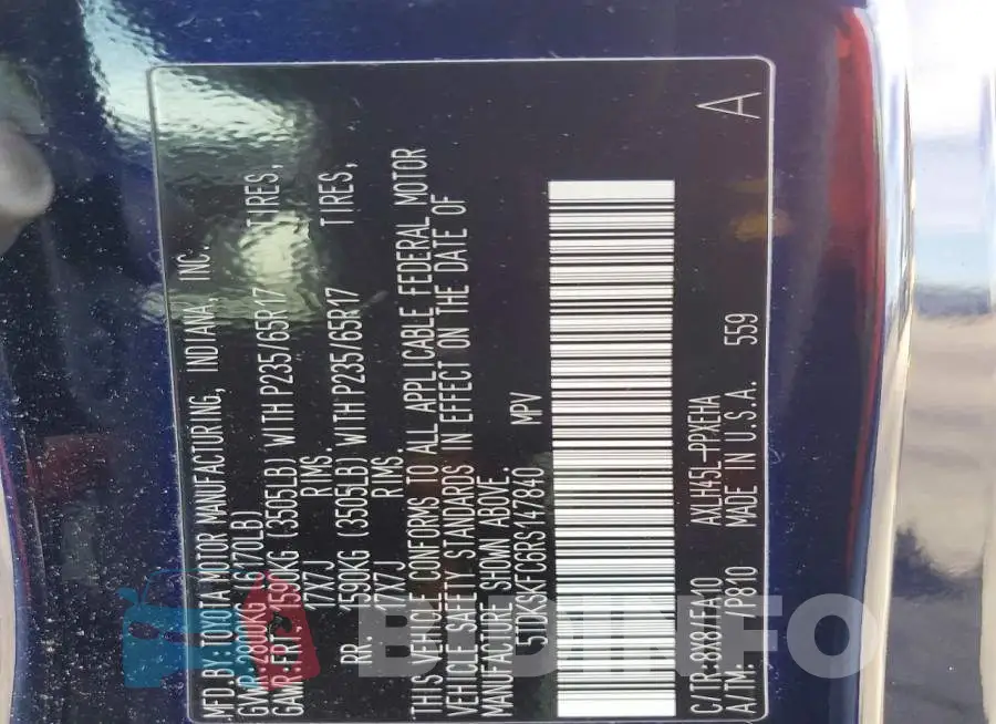 5TDKSKFC6RS147840 Photo# 12