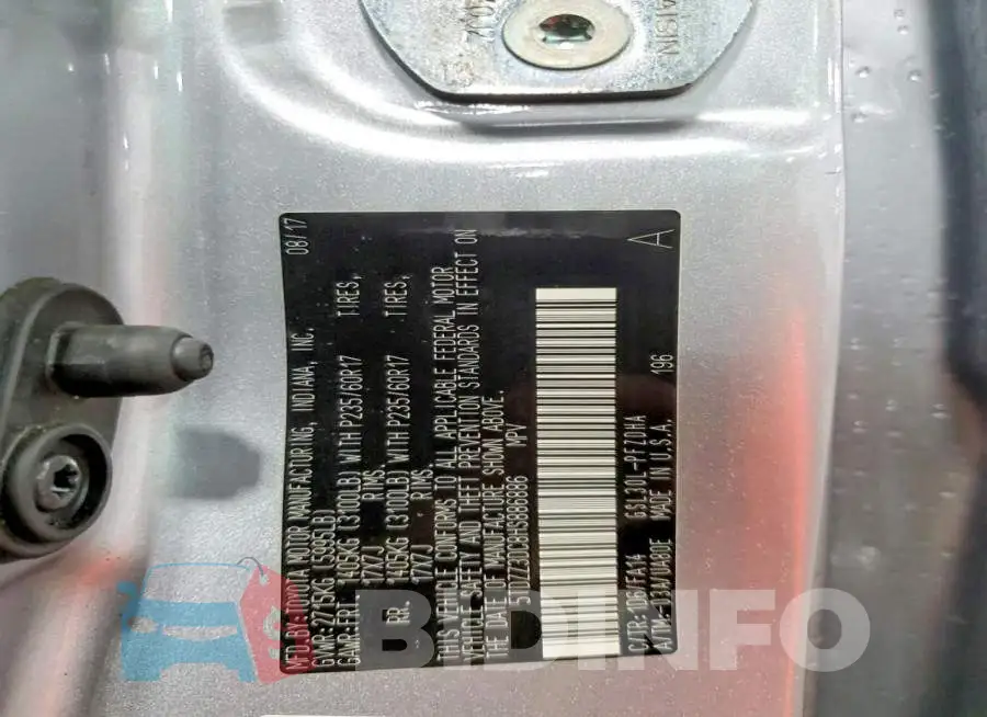 5TDZZ3DC8HS886886 Photo# 13