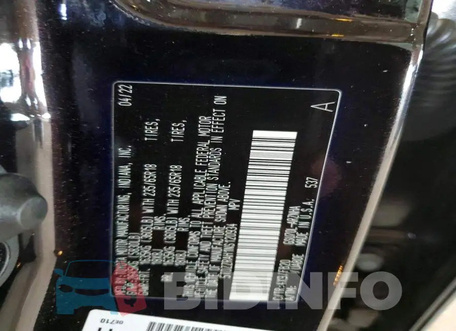 5TDZZRAH1NS120934 Photo# 12