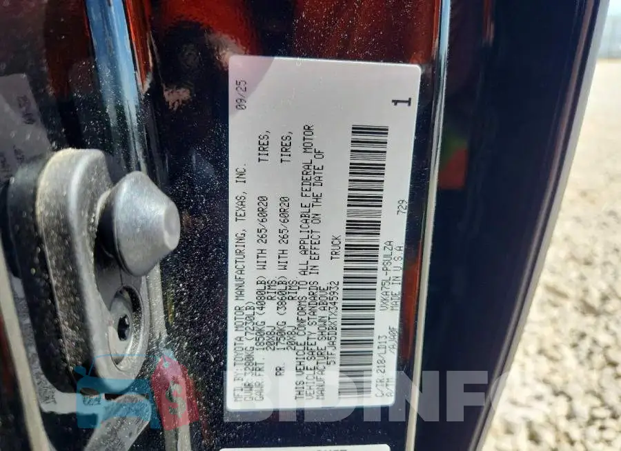 5TFJA5DBXTX345932 Photo# 13
