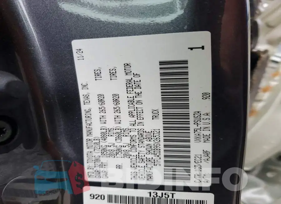5TFLA5DB9SX265321 Photo# 12