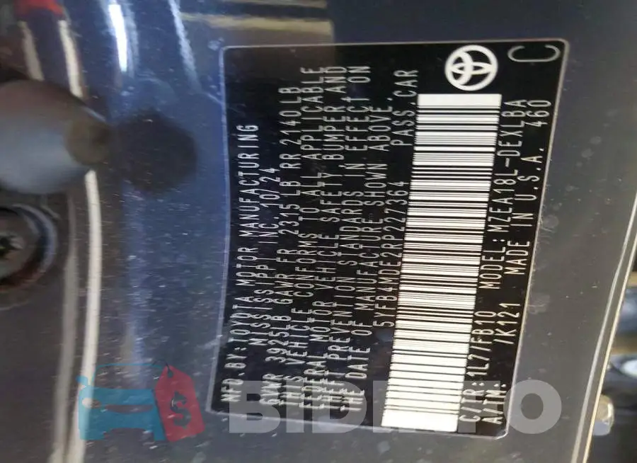 5YFB4MDE2RP227364 Photo# 12