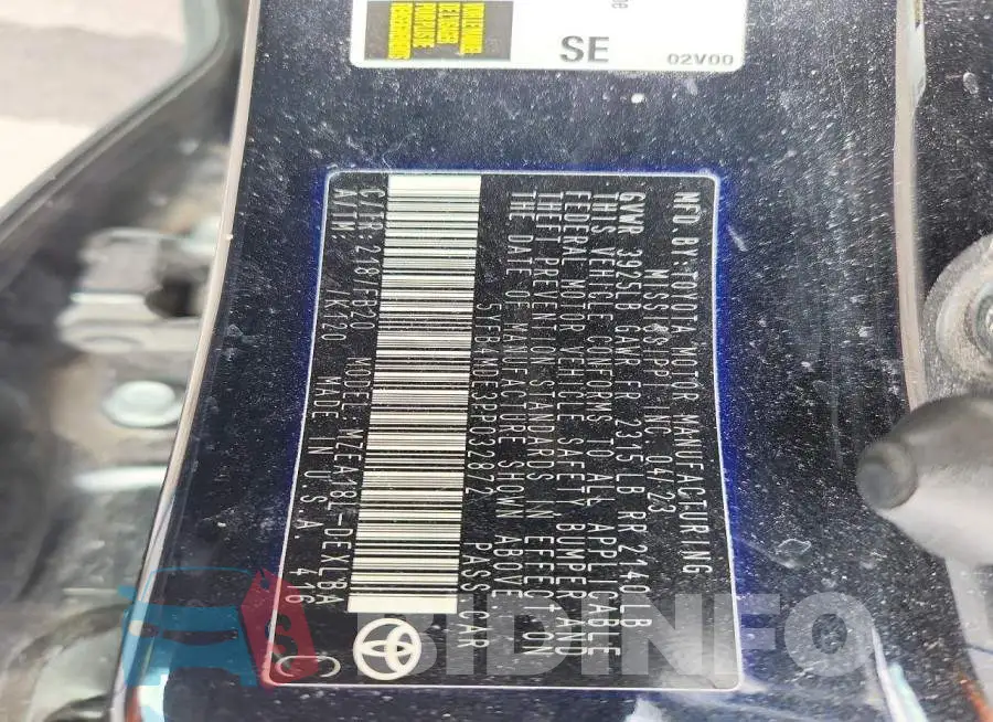 5YFB4MDE3PP032872 Photo# 12