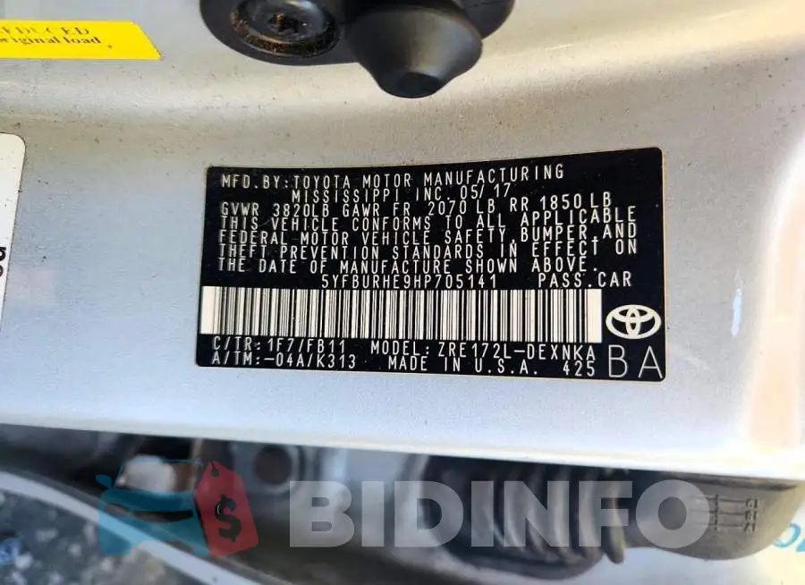 5YFBURHE9HP705141 Photo# 12