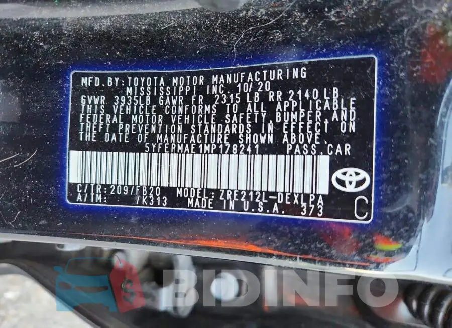 5YFEPMAE1MP178241 Photo# 12