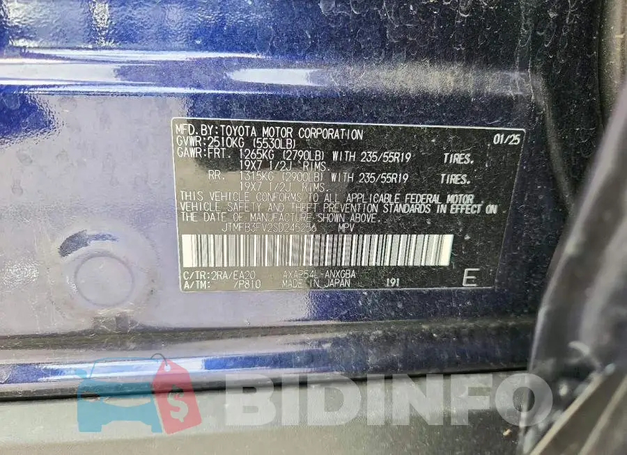 JTMFB3FV2SD245256 Photo# 14