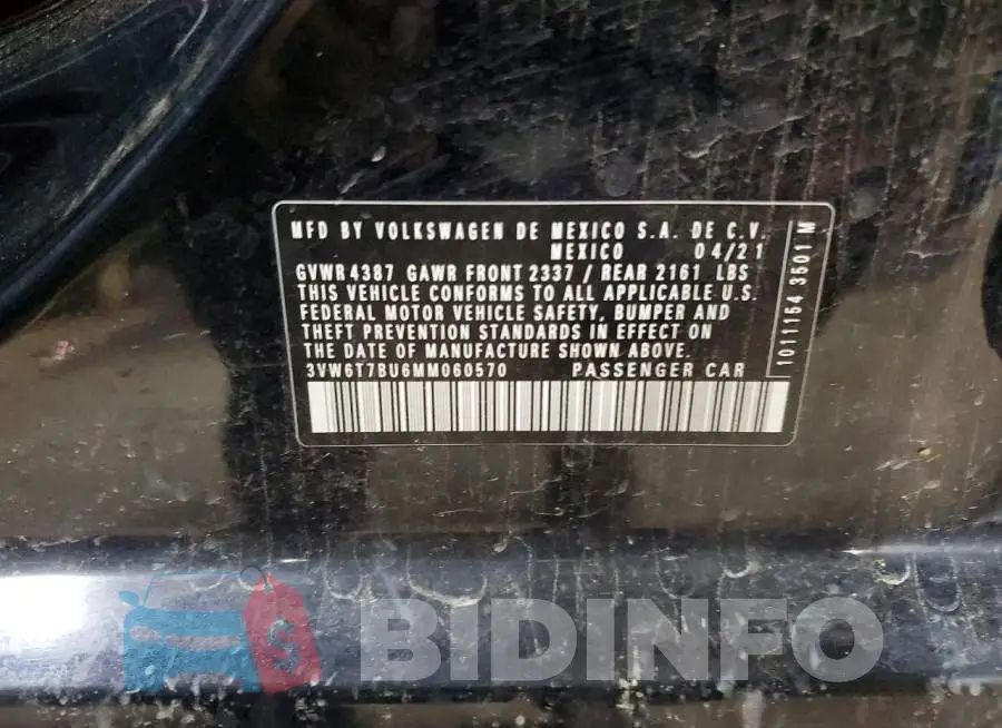 3VW6T7BU6MM060570 Photo# 12