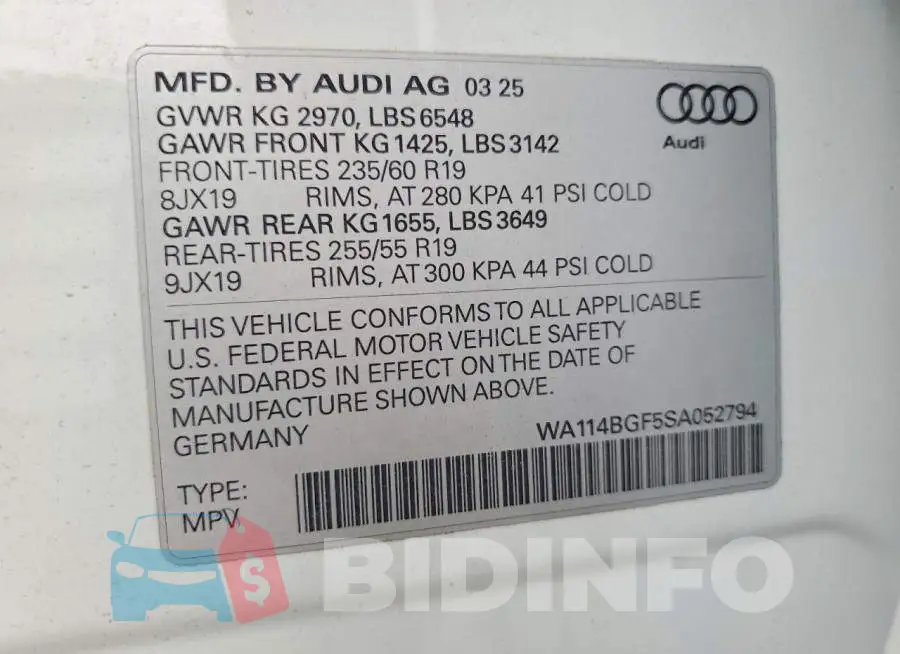 WA114BGF5SA052794 Photo# 13
