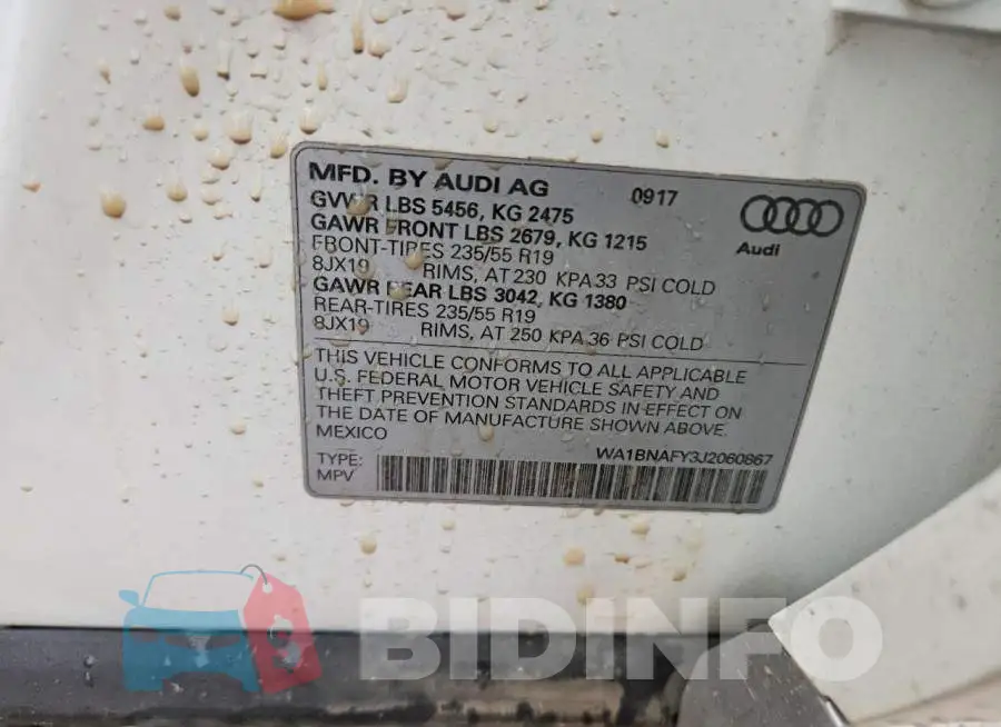 WA1BNAFY3J2060867 Photo# 12