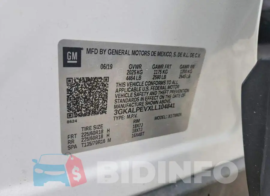 3GKALPEVXLL104841 Photo# 13